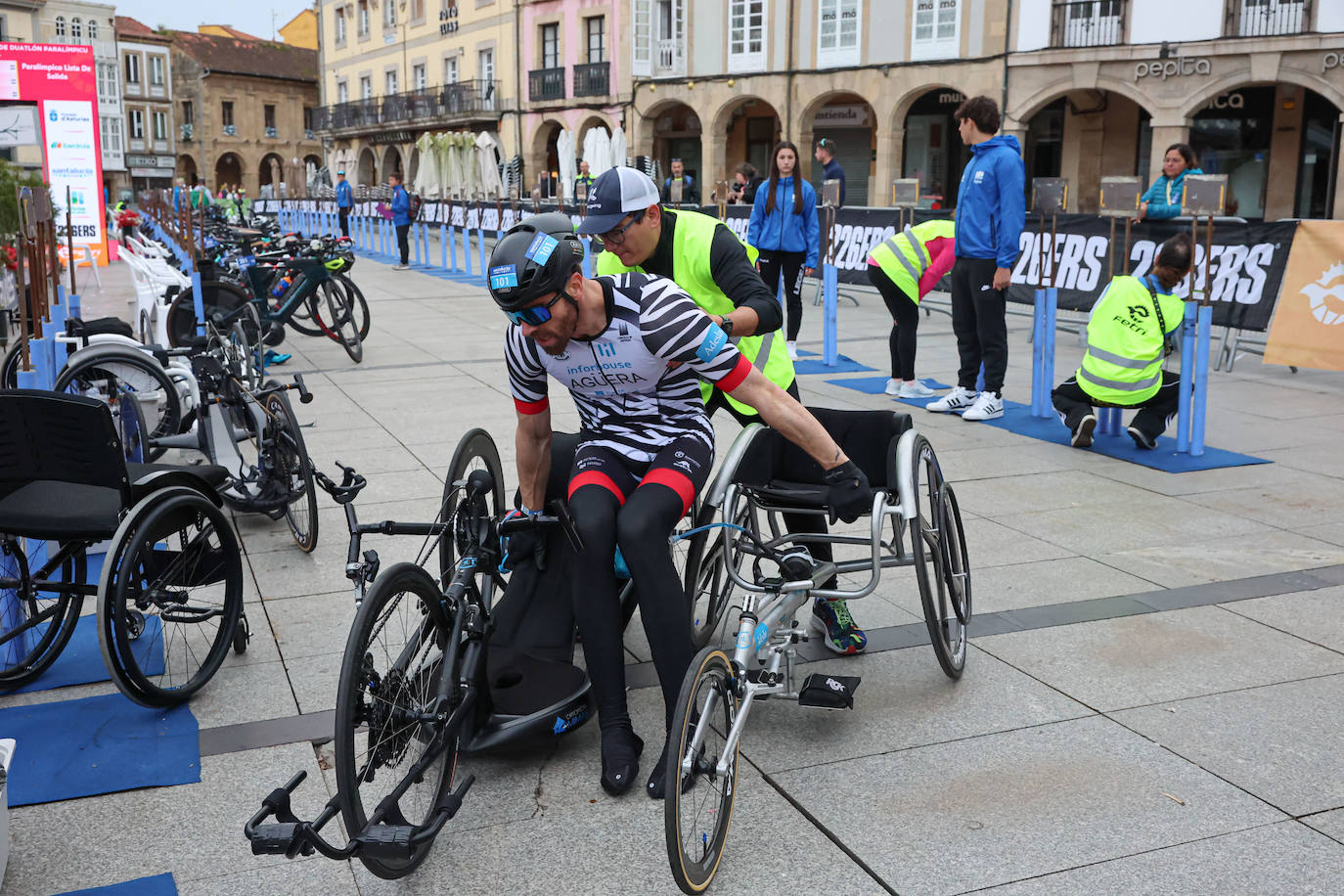 María Varo y Javier Martín vencen en el Nacional de Duatlón en Avilés