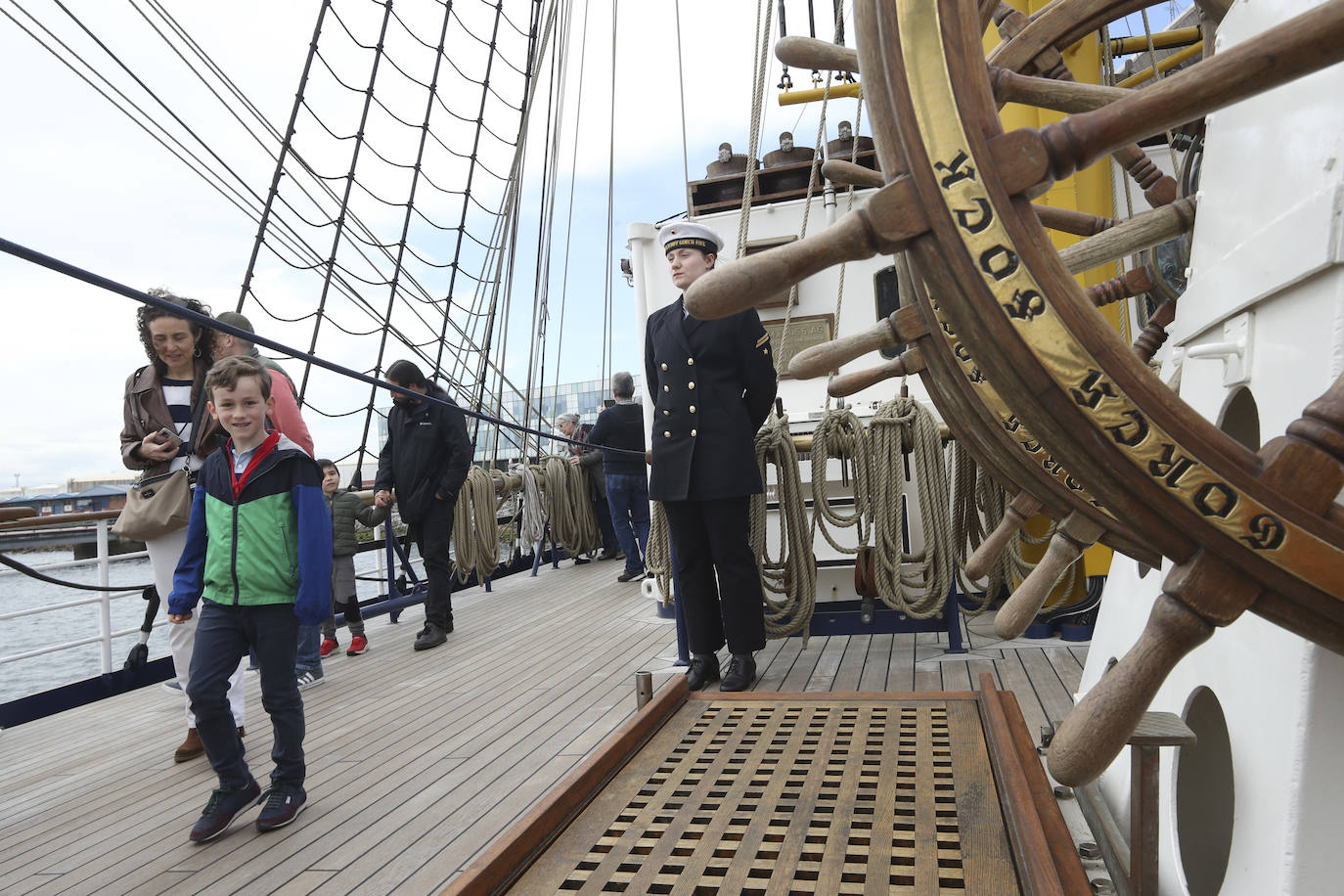 Gijón se despide del buque &#039;Gorch Fock&#039;