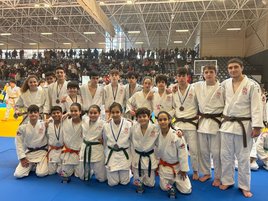 Medallistas del Judo Avilés en los Campeonatos de Asturias.