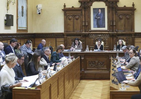 Pleno en el Ayuntamiento de Gijón