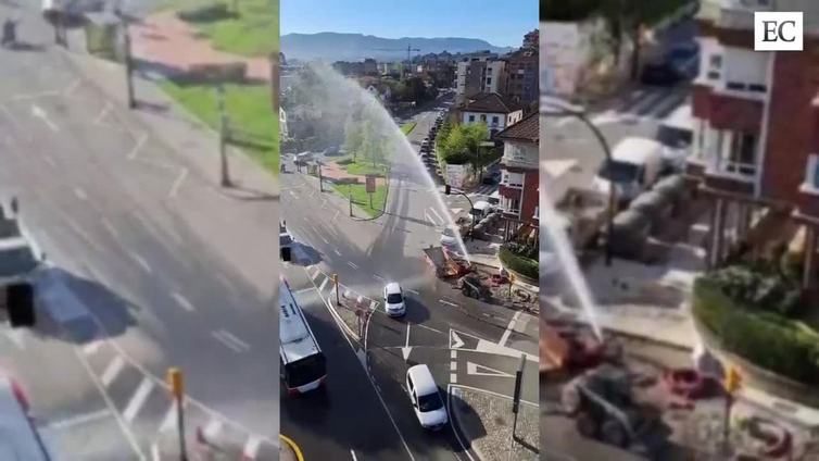 La rotura de una tubería en Pablo Iglesias obliga a intervenir a la Policía Local
