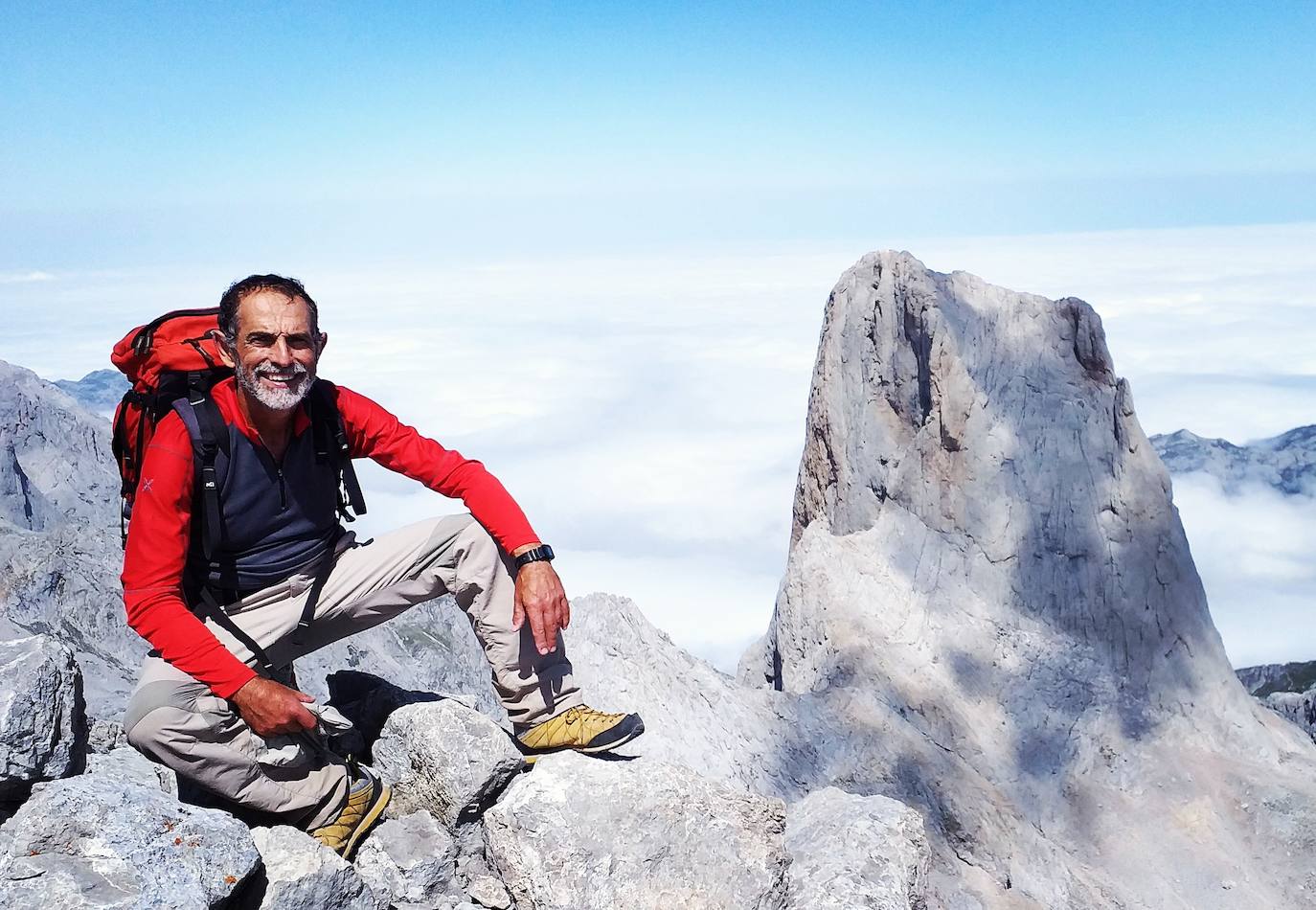 Miguel Ángel Muñiz, conocido como «Tirapalmonte», guía de montaña y autor de «Techos de Asturias»