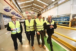 Gianni Scotti, en su visita oficial de 2018, en donde anunció un inversión de 21 millones.