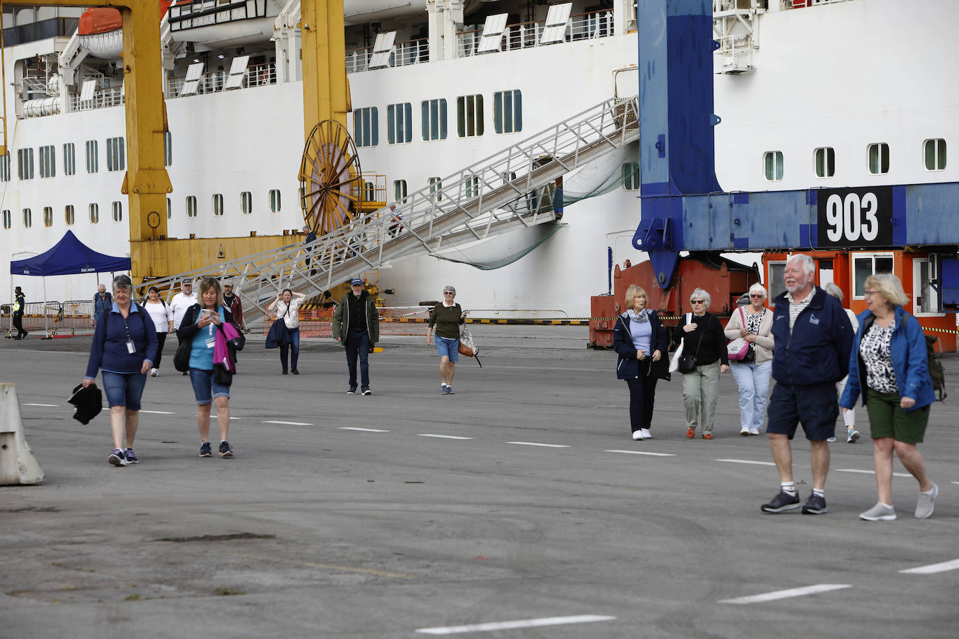 Gijón vuelve a recibir a su primer crucero