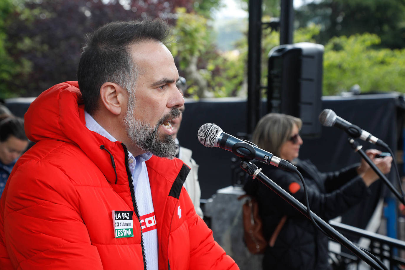 Los sindicatos asturianos, a la calle en Langreo para «reivindicar lo que es justo»