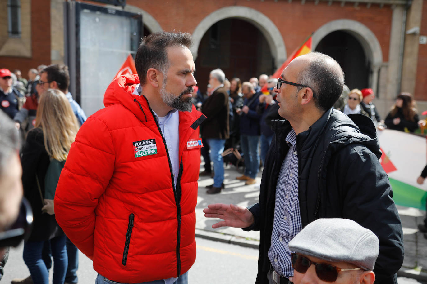 Los sindicatos asturianos, a la calle en Langreo para «reivindicar lo que es justo»