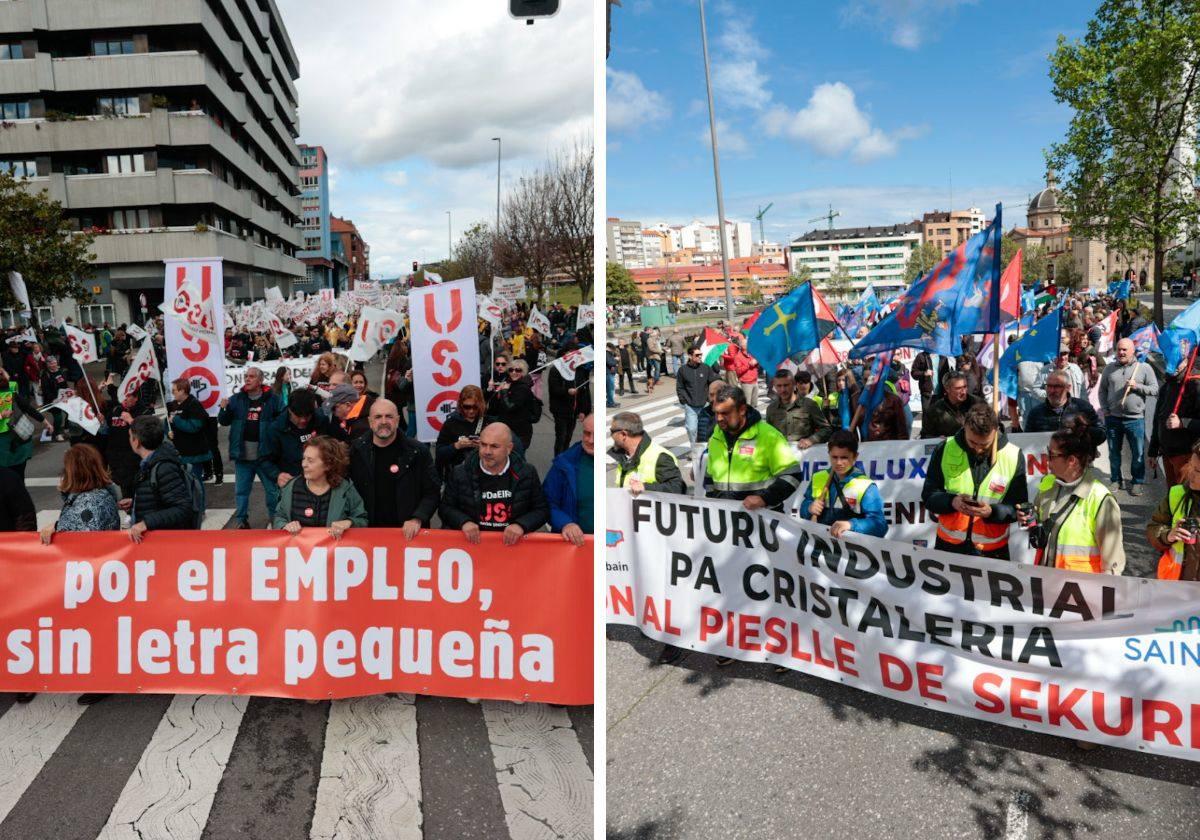 Manifestaciones en Gijón.