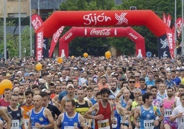 Una edición pasada de la Media Maratón de Gijón-Villa de Jovellanos.