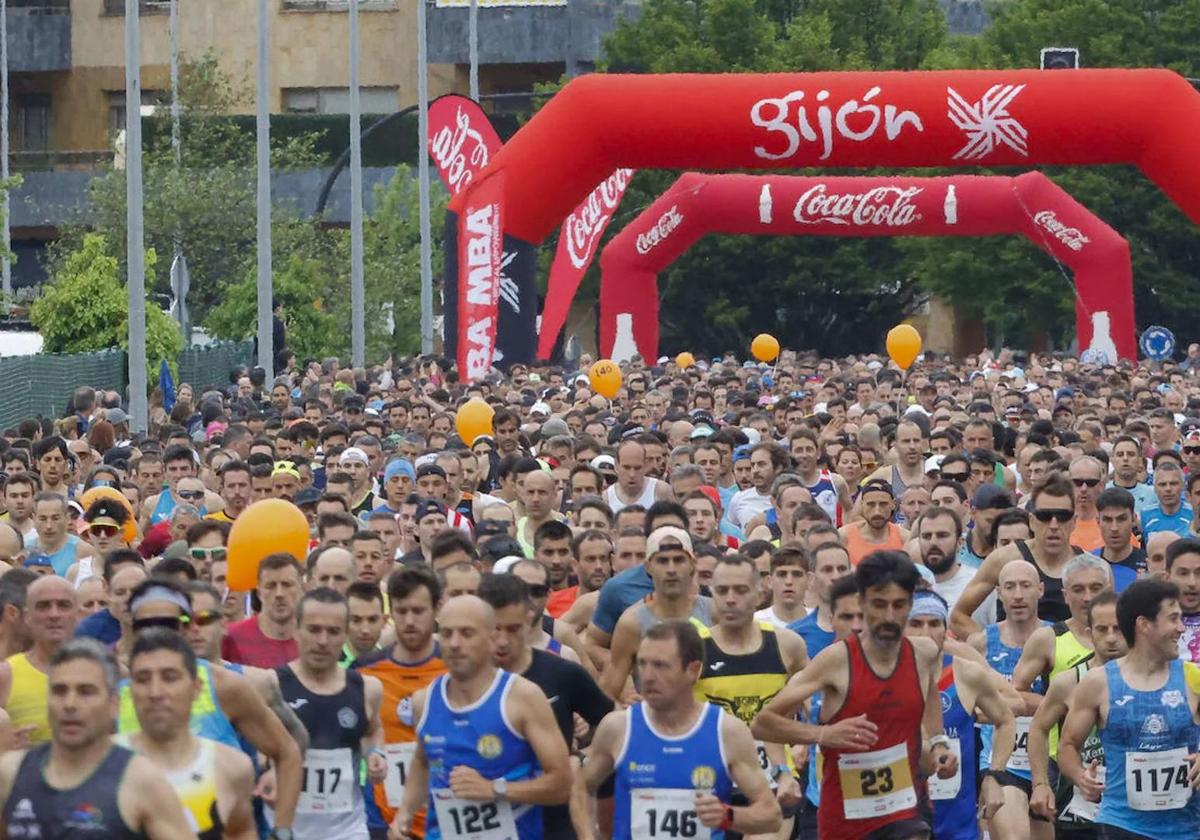 Una edición pasada de la Media Maratón de Gijón-Villa de Jovellanos.