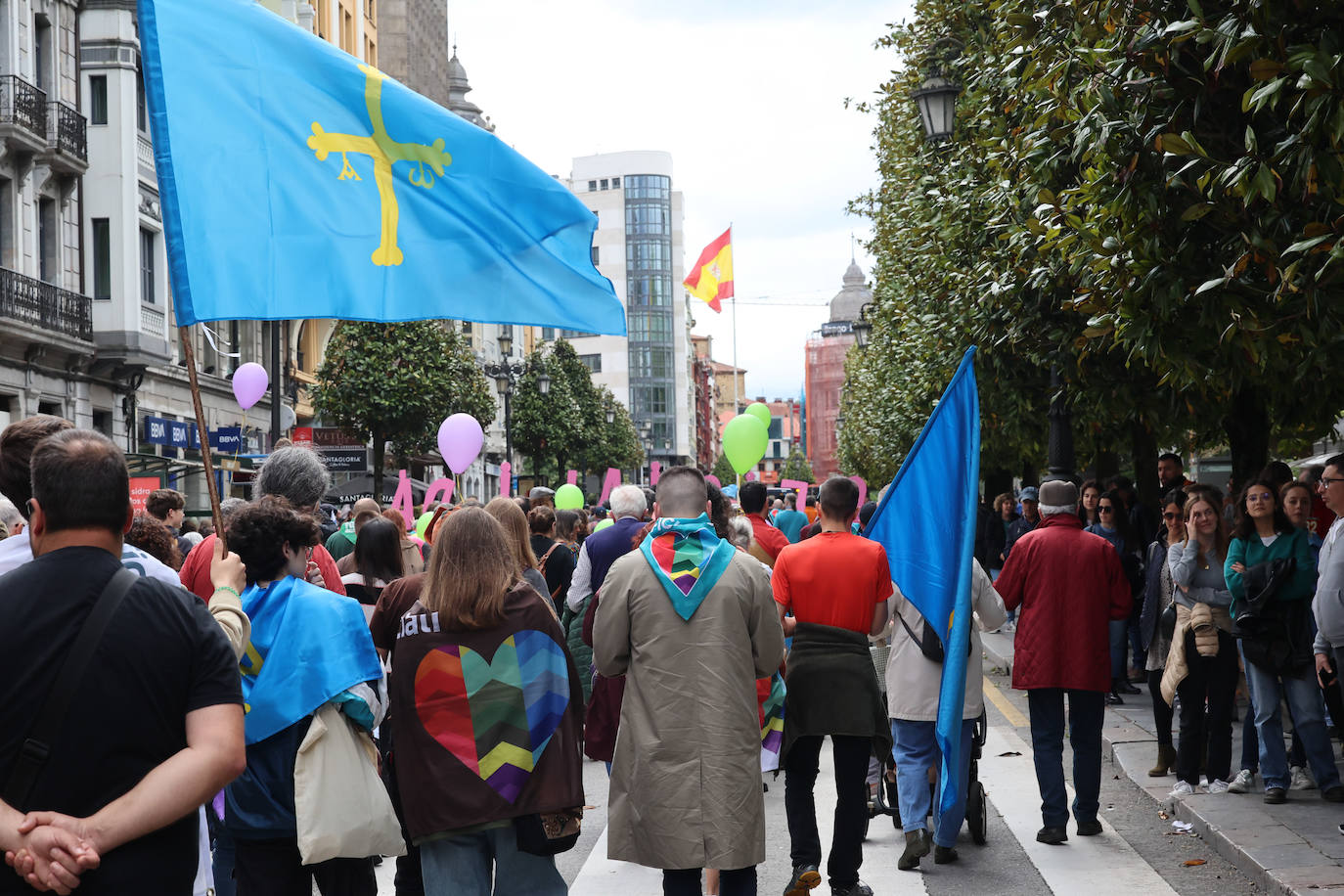 Las imágenes que deja la manifestación en Oviedo por la oficialidad del asturiano