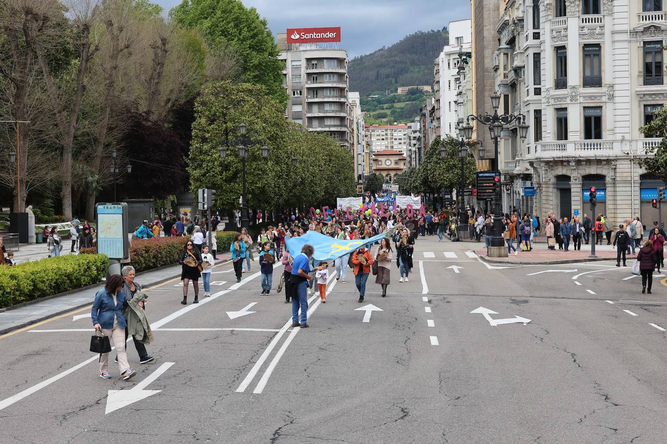 Las imágenes que deja la manifestación en Oviedo por la oficialidad del asturiano