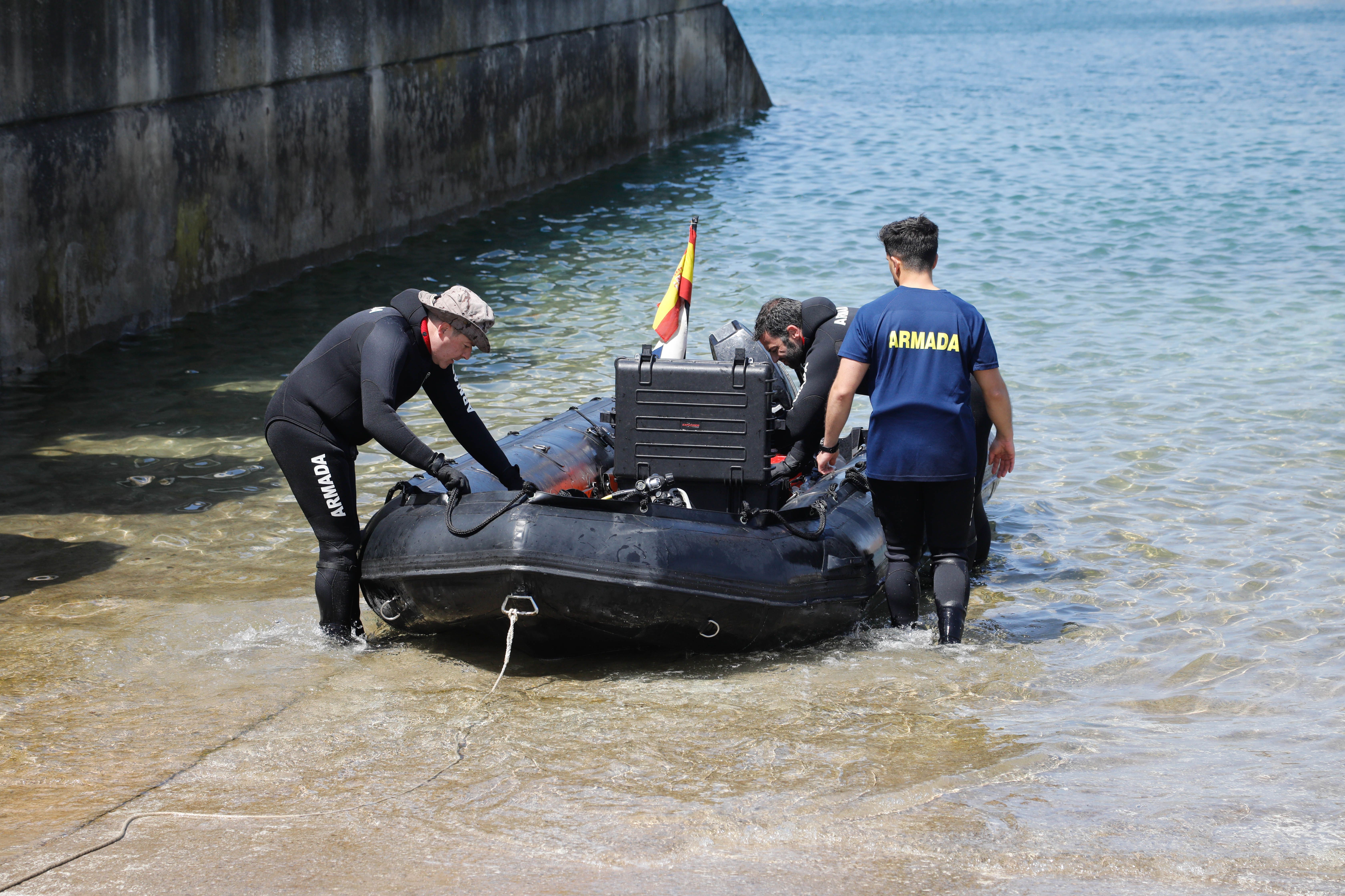 Así fue la búsqueda de proyectiles de artillería en la costa de Gijón