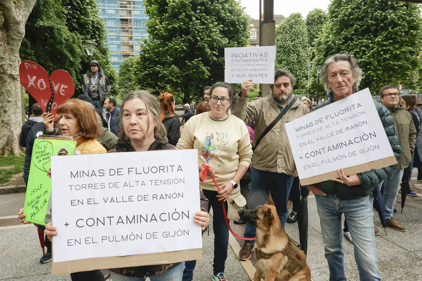 Gijón, contra la contaminación: «No aguantamos más mentiras ni promesas incumplidas»