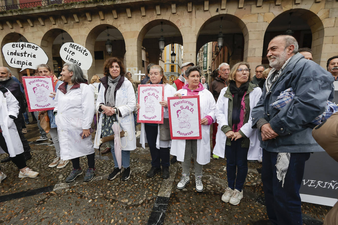 Gijón, contra la contaminación: «No aguantamos más mentiras ni promesas incumplidas»