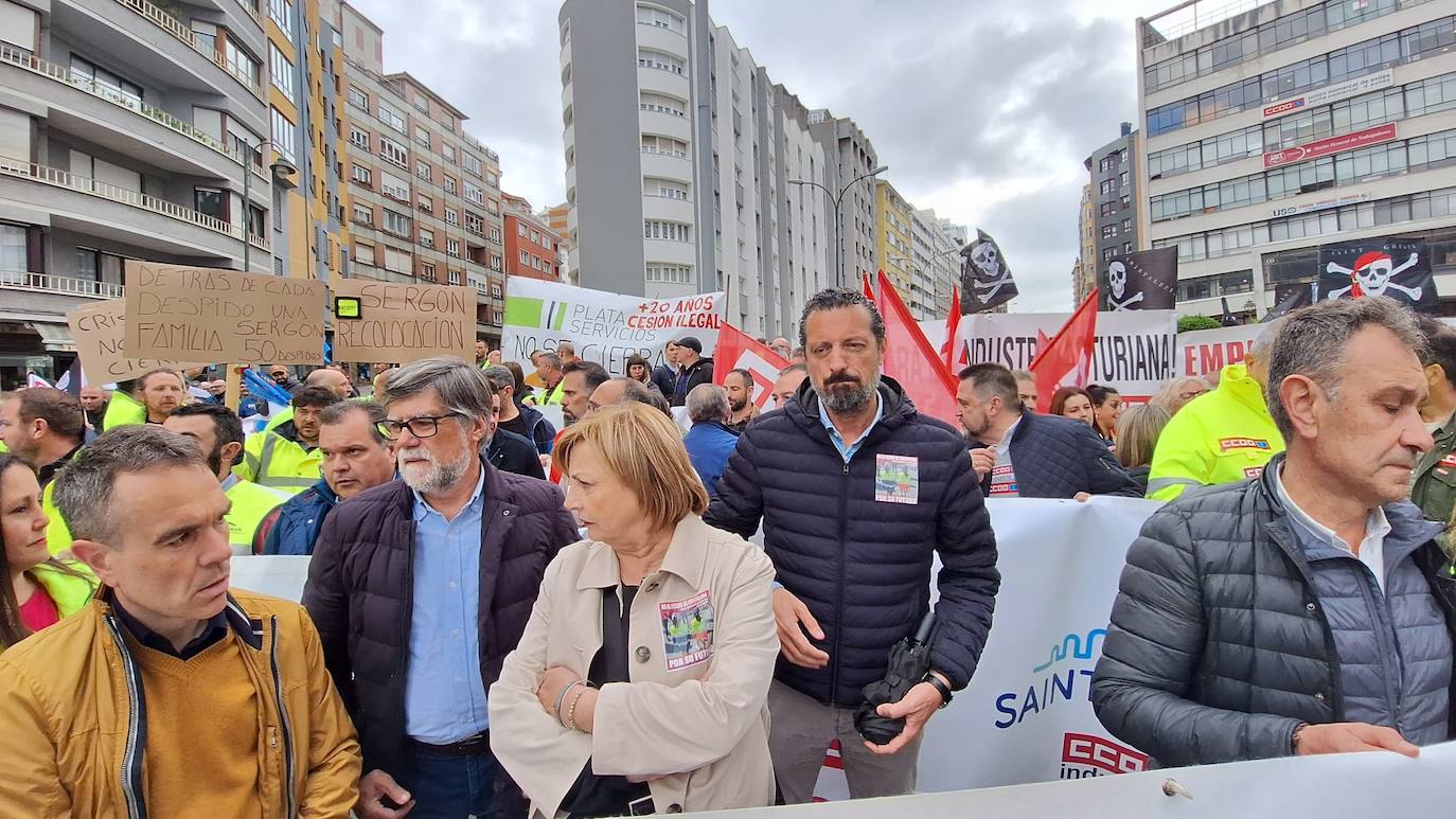 Avilés, unida contra el cierre en Saint-Gobain: «Cristalería no se cierra»