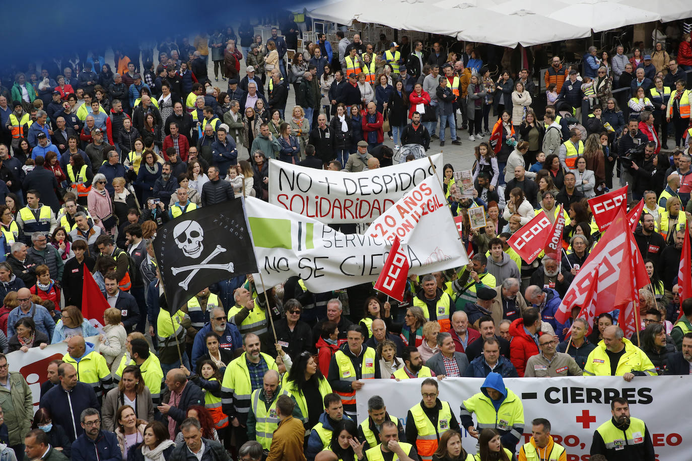 Avilés, unida contra el cierre en Saint-Gobain: «Cristalería no se cierra»