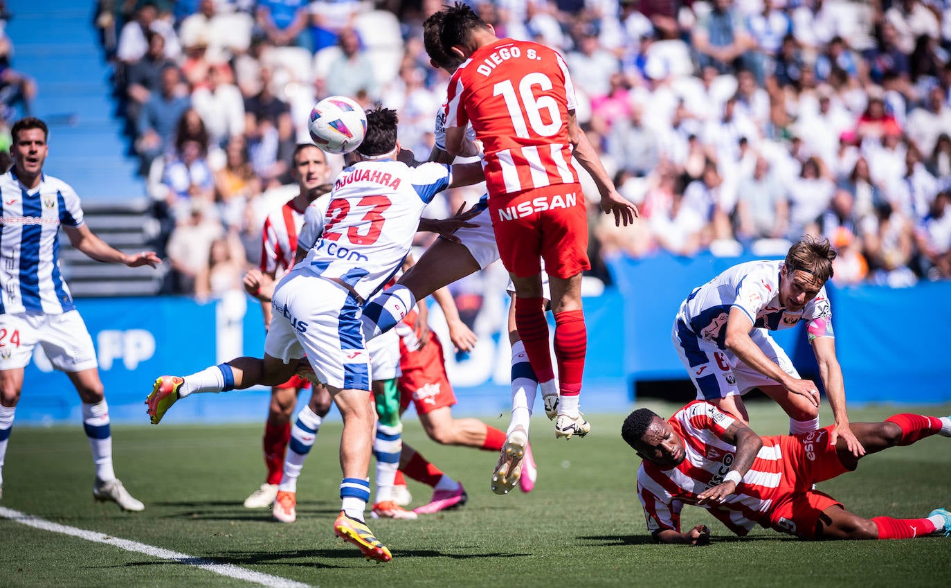 Las mejores imágenes del Leganés - Sporting