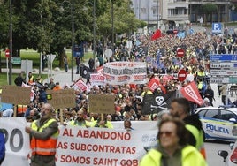 Manifestación contra el cierre de Sekurit.