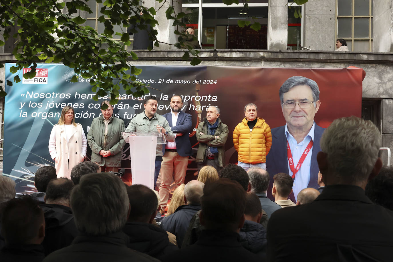 Así ha sido el homenaje de UGT a Lito, su histórico líder sindical