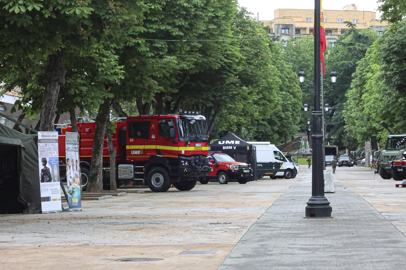 Los preparativos de las Fuerzas Armadas en Oviedo