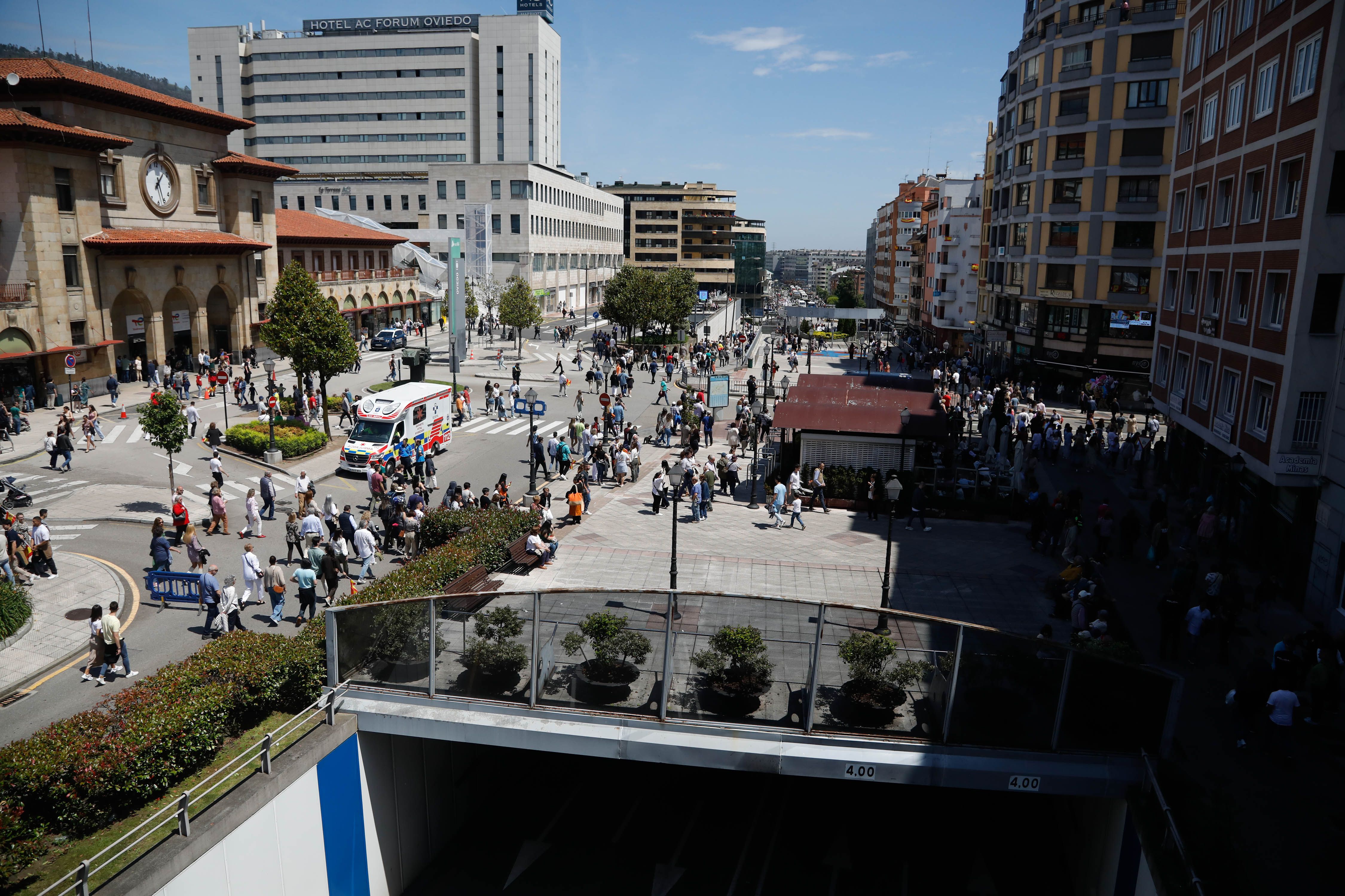 El desfile del Día de las Fuerzas Armadas, desde arriba