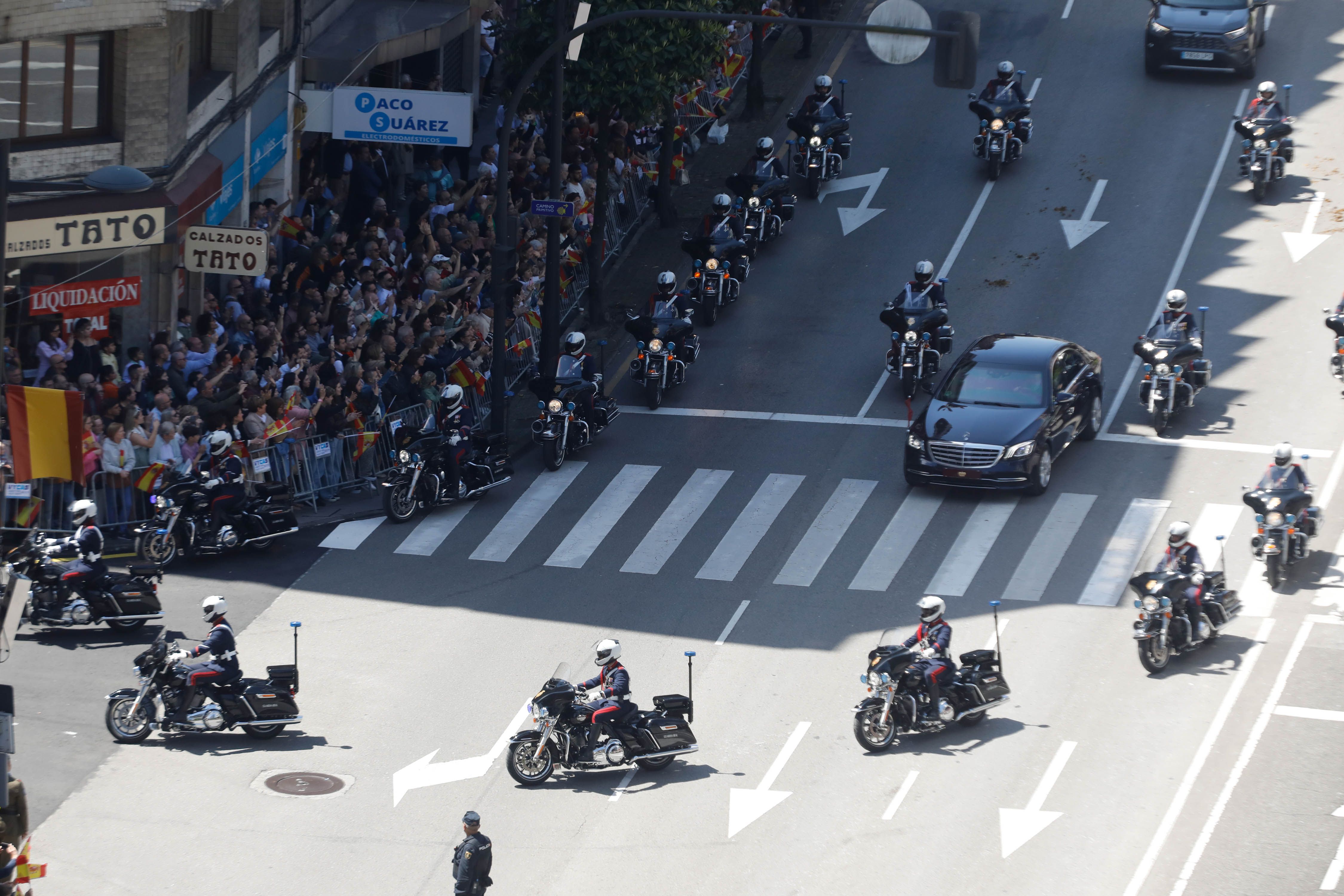 El desfile del Día de las Fuerzas Armadas, desde arriba