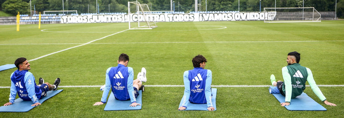 Entrenamiento del Real Oviedo del lunes 27 de mayo