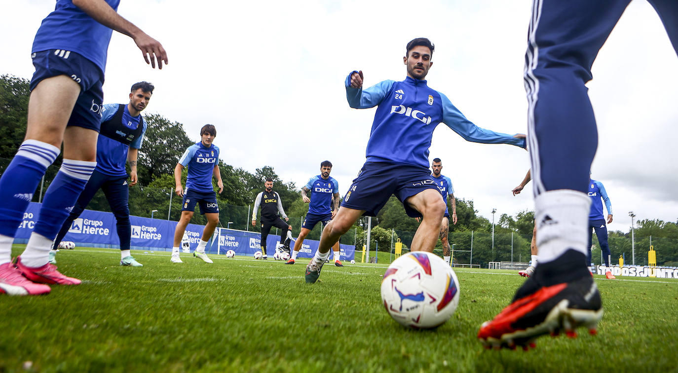 Entrenamiento del Real Oviedo del lunes 27 de mayo