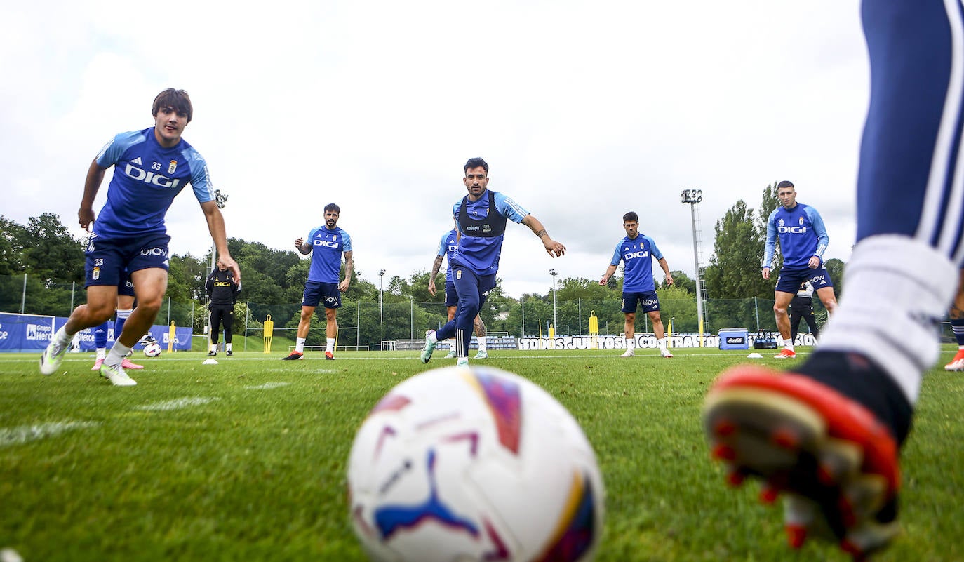 Entrenamiento del Real Oviedo del lunes 27 de mayo