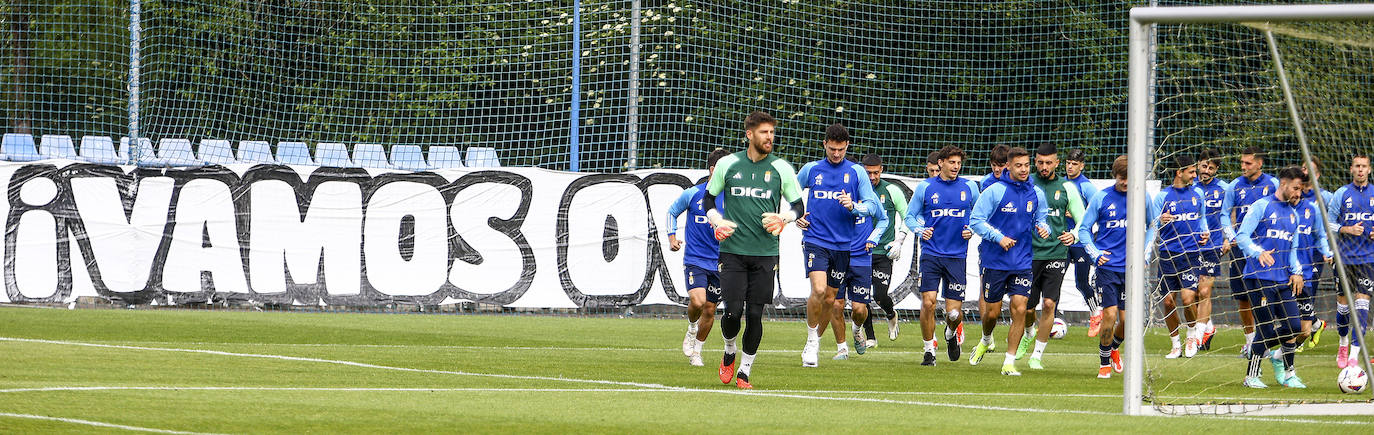 Entrenamiento del Real Oviedo del lunes 27 de mayo