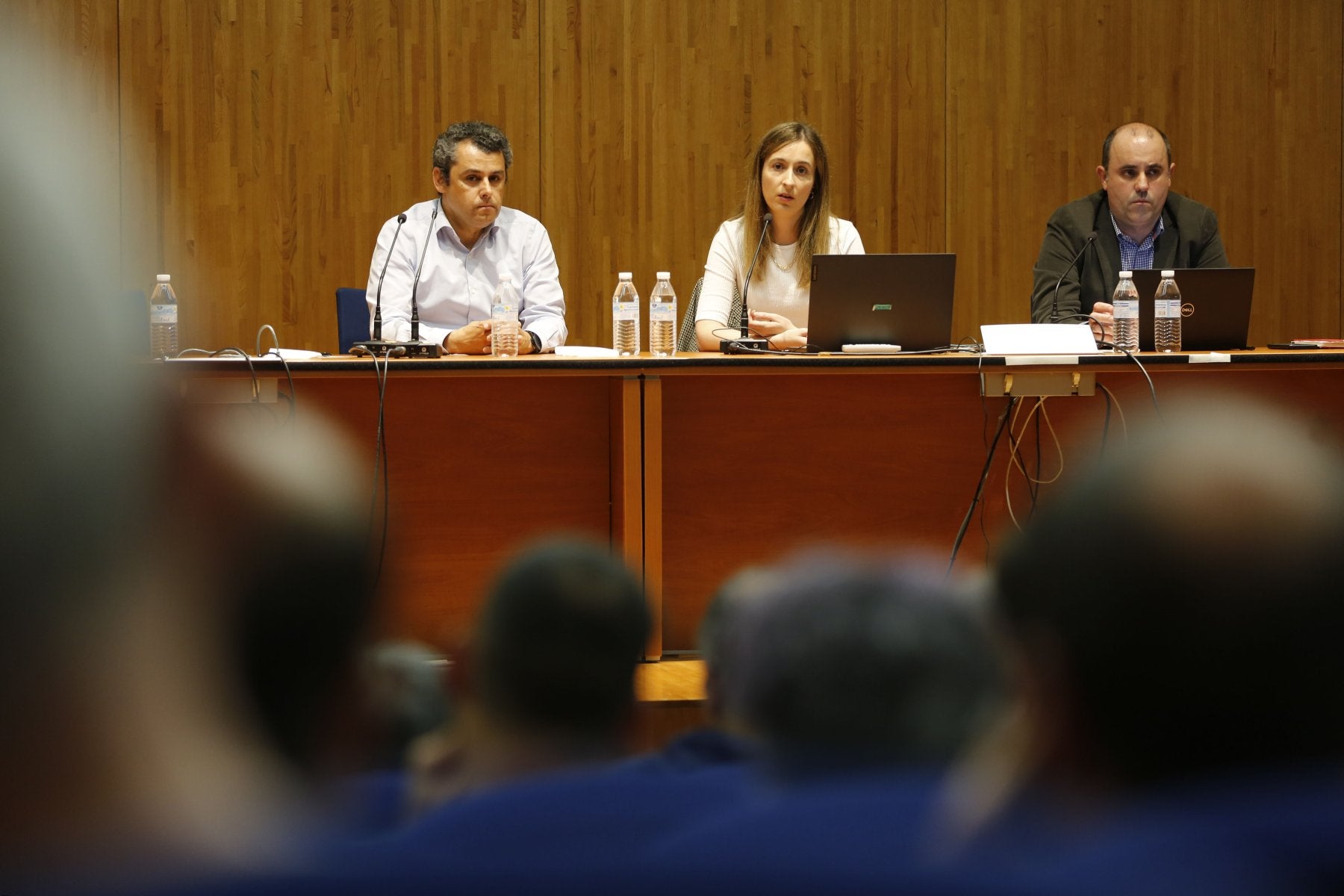 Gustavo Pañeda, Pilar Lorenzo y Eduardo de la Llera.