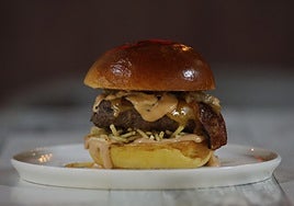 Hamburguesa del restaurante gijonés Berty's.