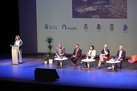 Una de las mesas de las jornadas en la que se presentaron proyectos en ejecución.