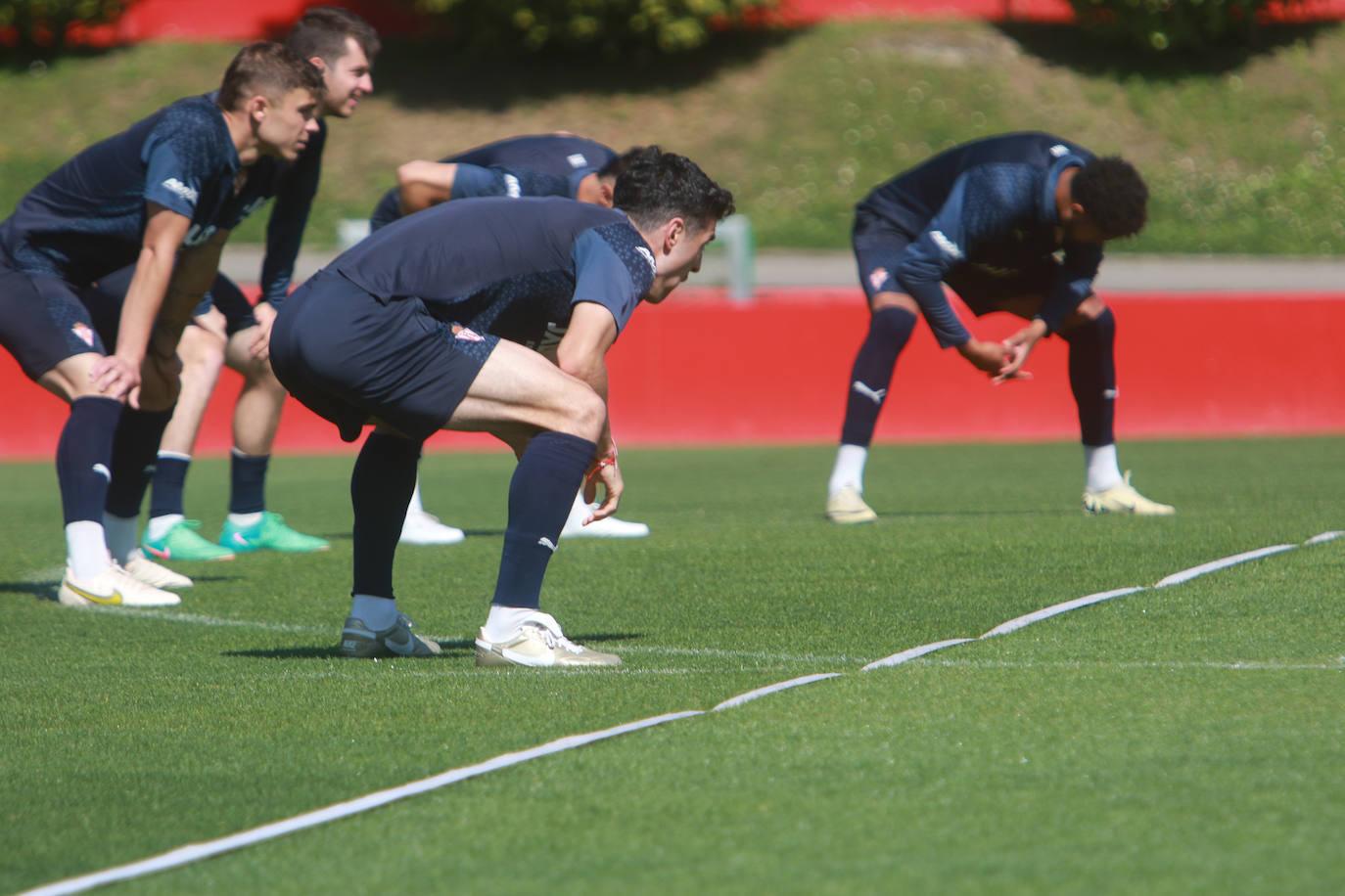 Último entrenamiento del Sporting antes de jugarse el &#039;play off&#039;