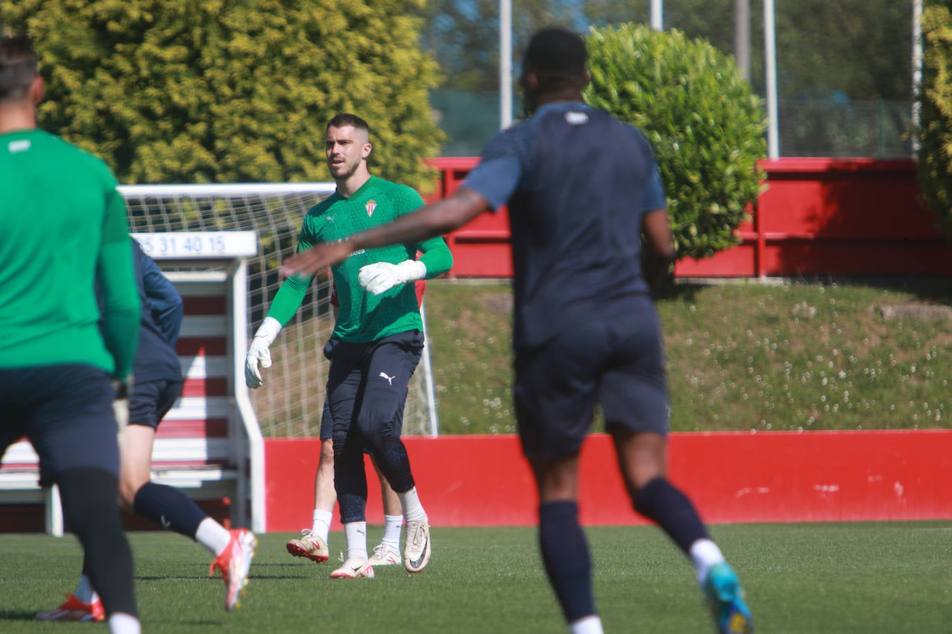 Último entrenamiento del Sporting antes de jugarse el &#039;play off&#039;