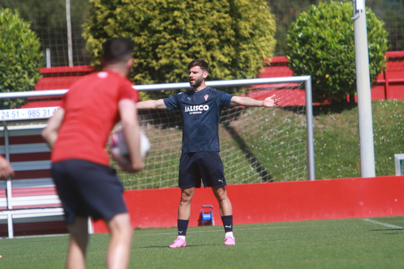 Último entrenamiento del Sporting antes de jugarse el &#039;play off&#039;