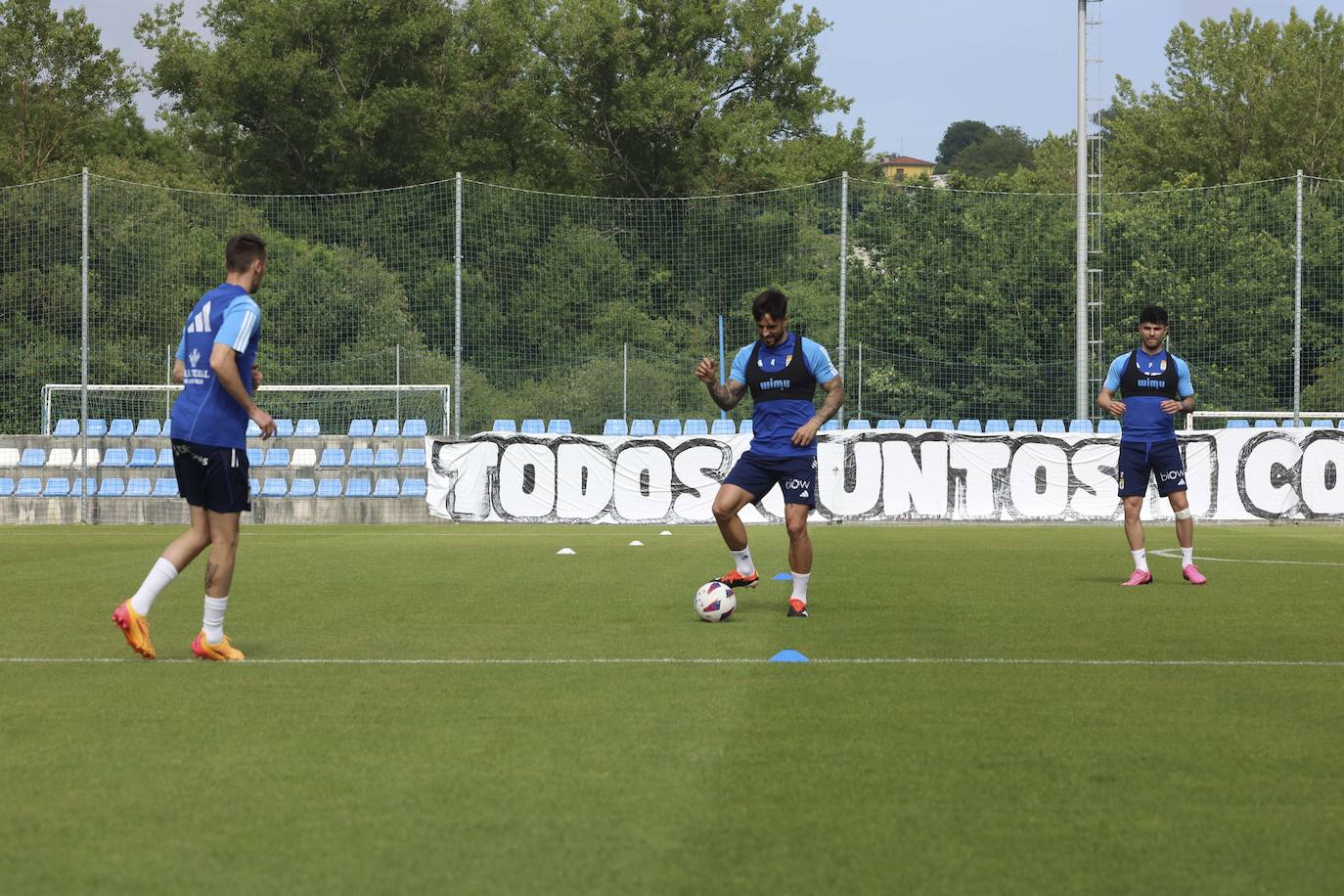 Así ha sido el primer entrenamiento del Oviedo para preparar el &#039;play off&#039; de ascenso