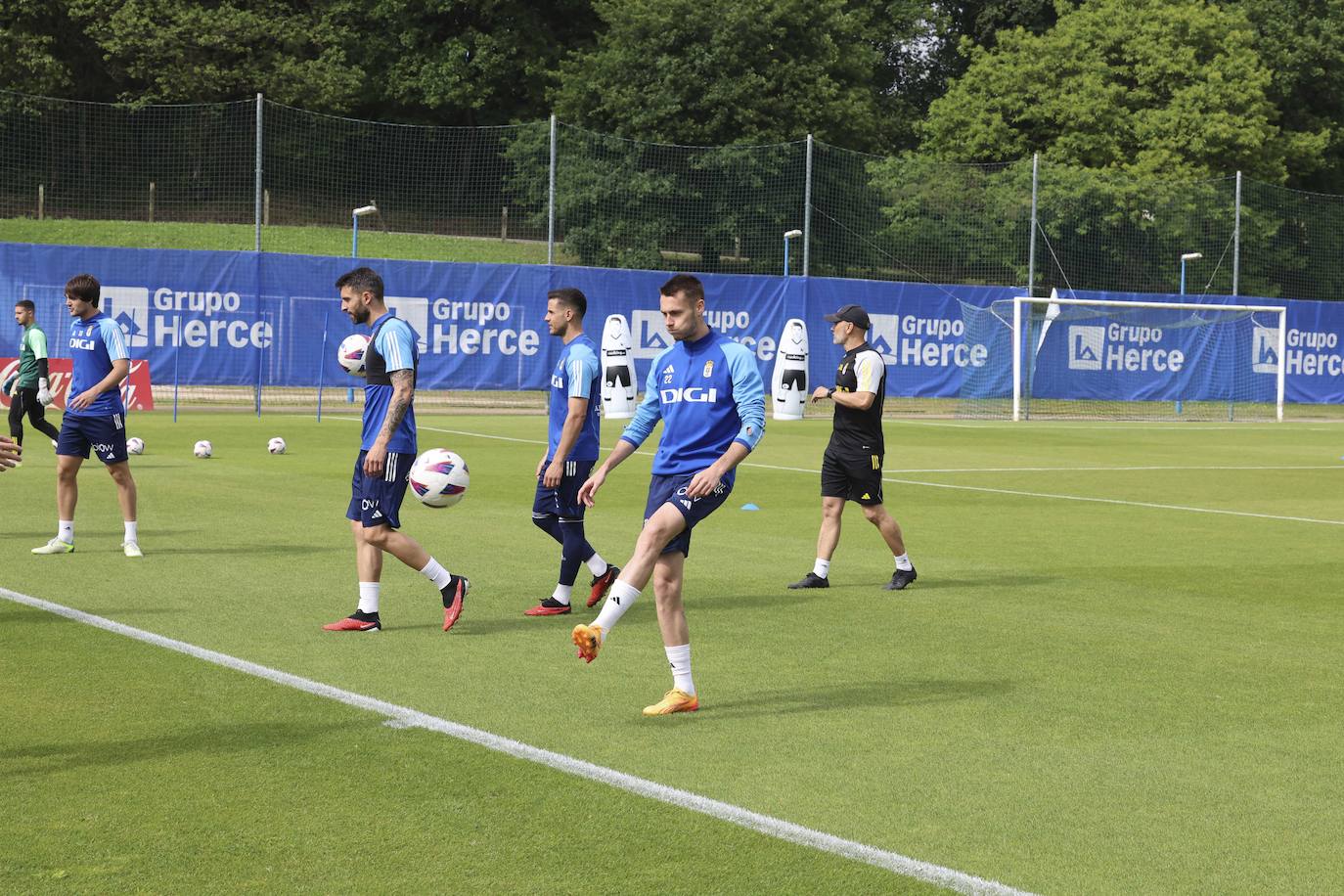 Así ha sido el primer entrenamiento del Oviedo para preparar el &#039;play off&#039; de ascenso