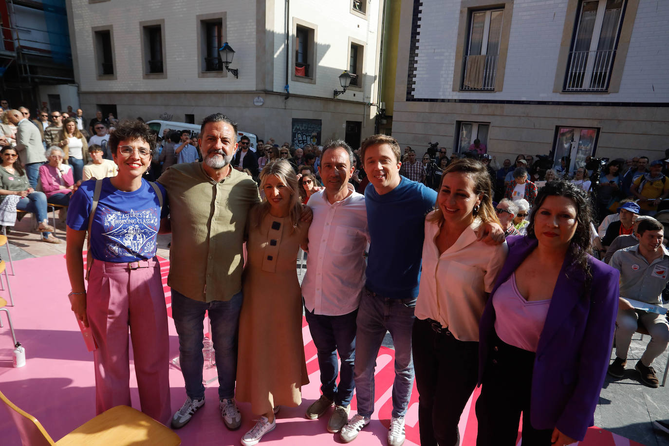 Así ha sido el mitin de Yolanda Díaz por Sumar en Gijón