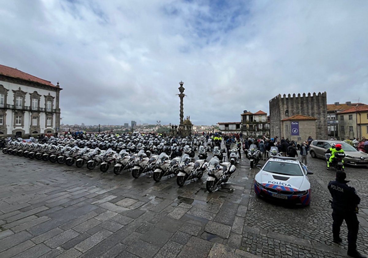 Una de las peregrinaciones moteras.