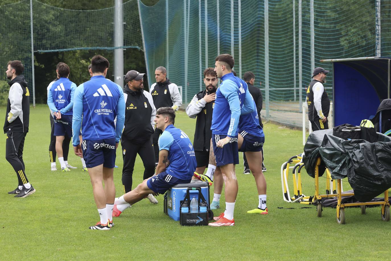 Último entrenamiento del Oviedo antes del primer partido del &#039;play off&#039;