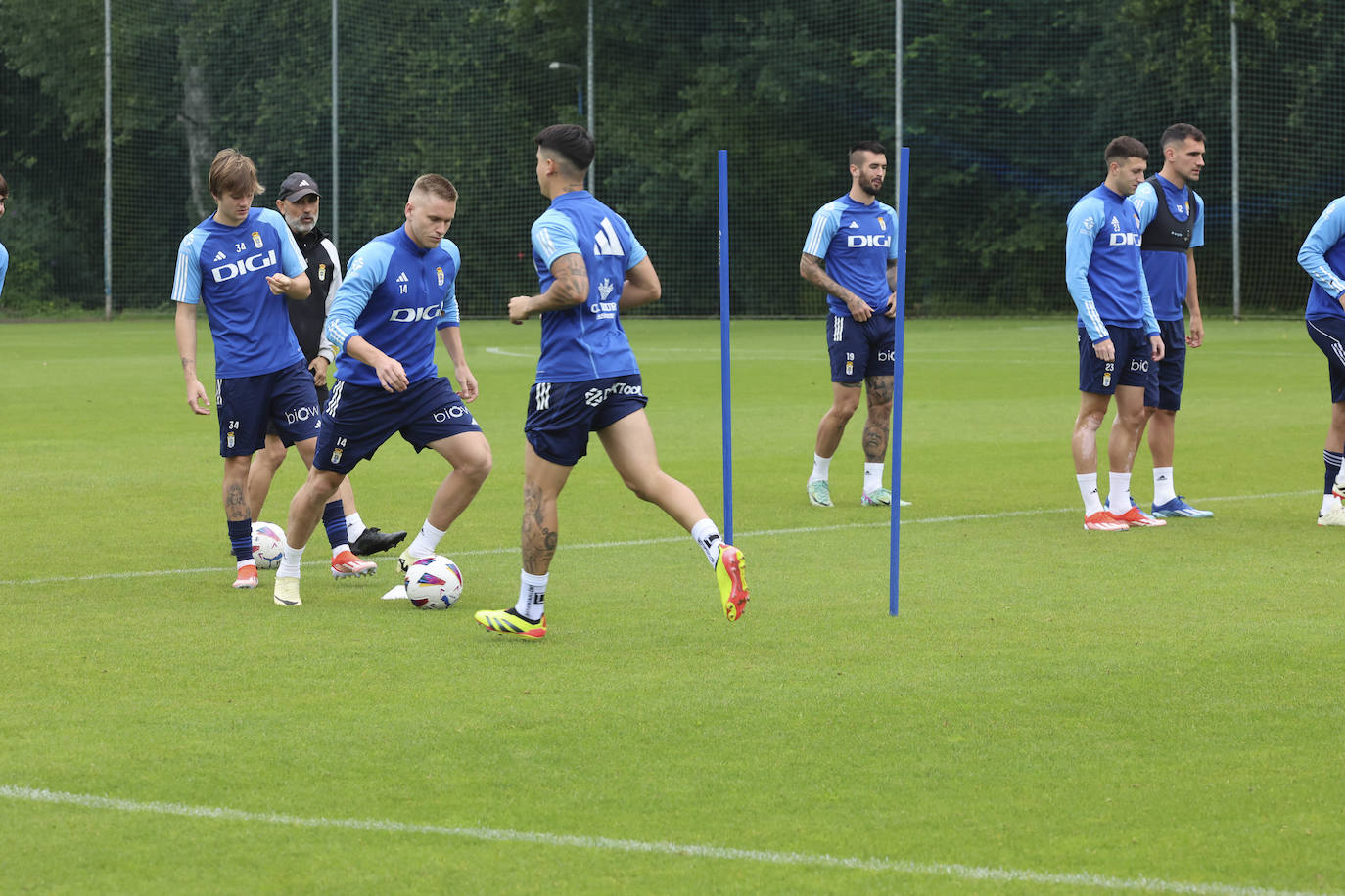 Último entrenamiento del Oviedo antes del primer partido del &#039;play off&#039;