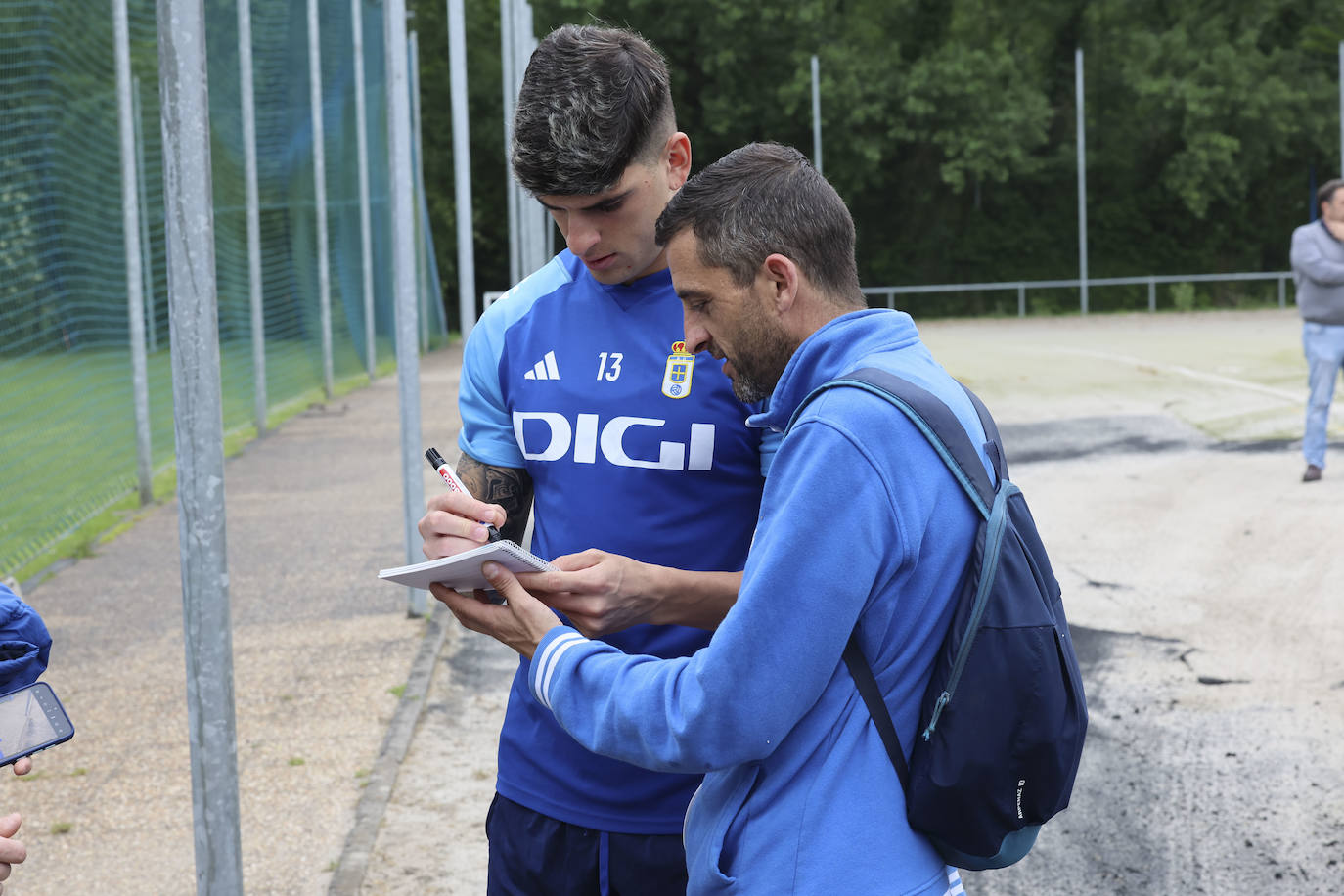 Último entrenamiento del Oviedo antes del primer partido del &#039;play off&#039;