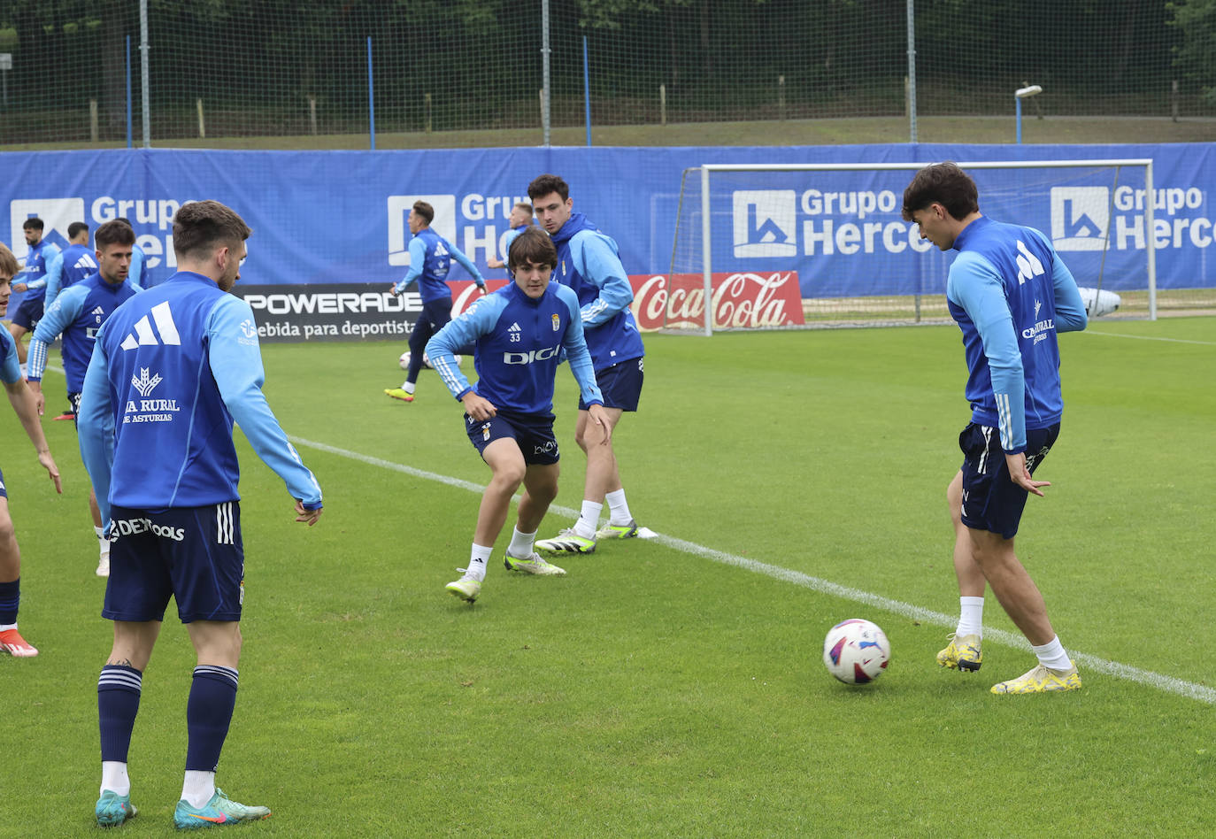 Último entrenamiento del Oviedo antes del primer partido del &#039;play off&#039;