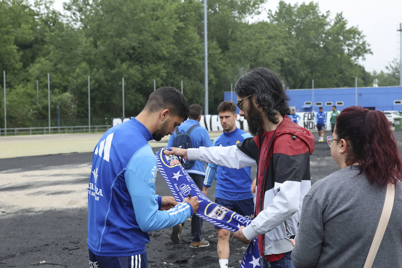 Último entrenamiento del Oviedo antes del primer partido del &#039;play off&#039;