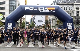 La salida de la carrera principal de la Ruta 091, que partió de la calle Uría.