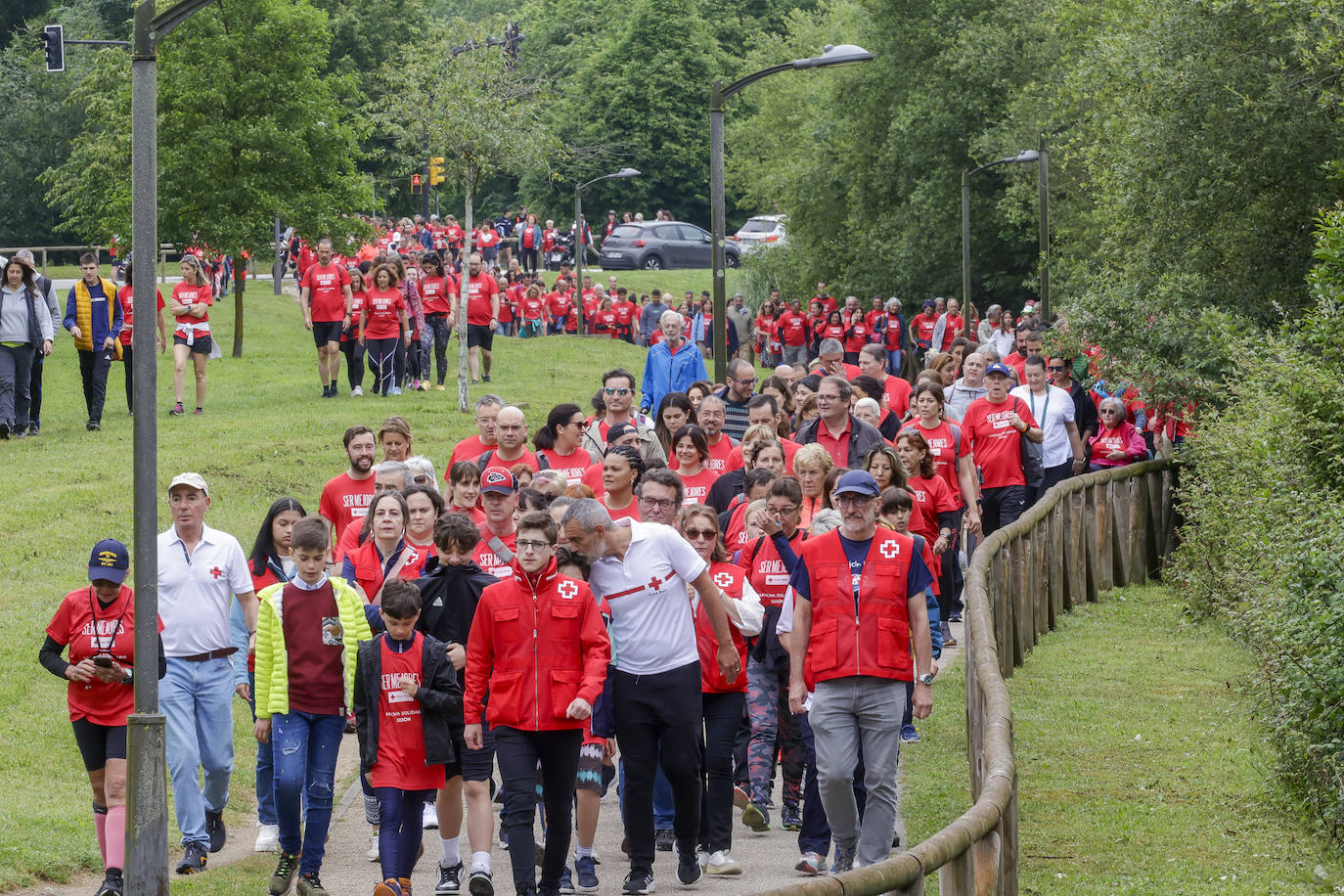 Primera marcha solidaria de Cruz Roja