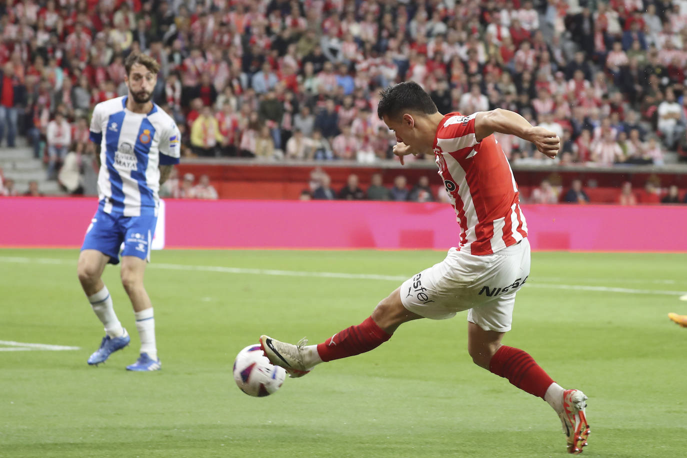 Las mejores imágenes del partido entre el Sporting y el Espanyol