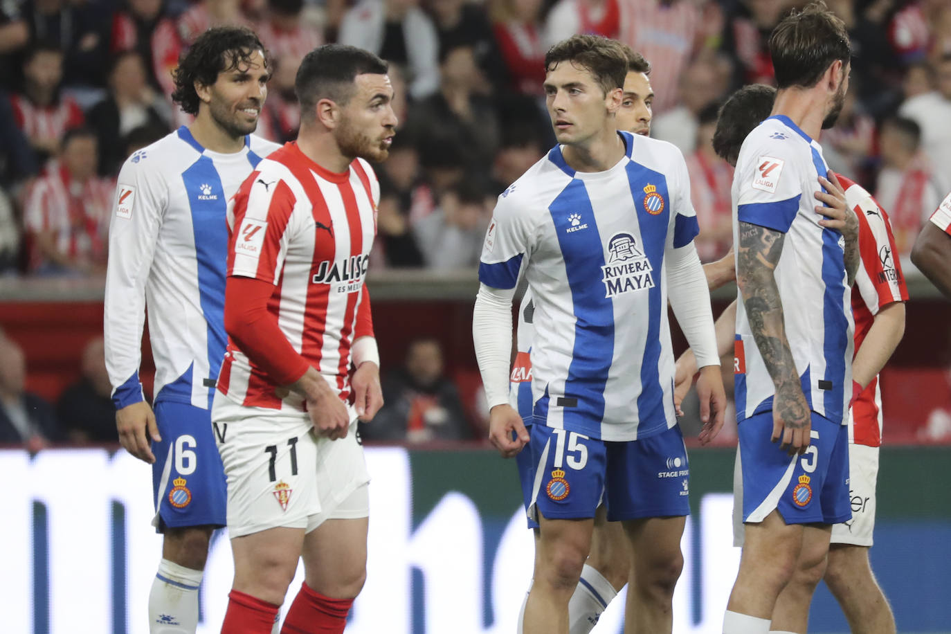 Las mejores imágenes del partido entre el Sporting y el Espanyol