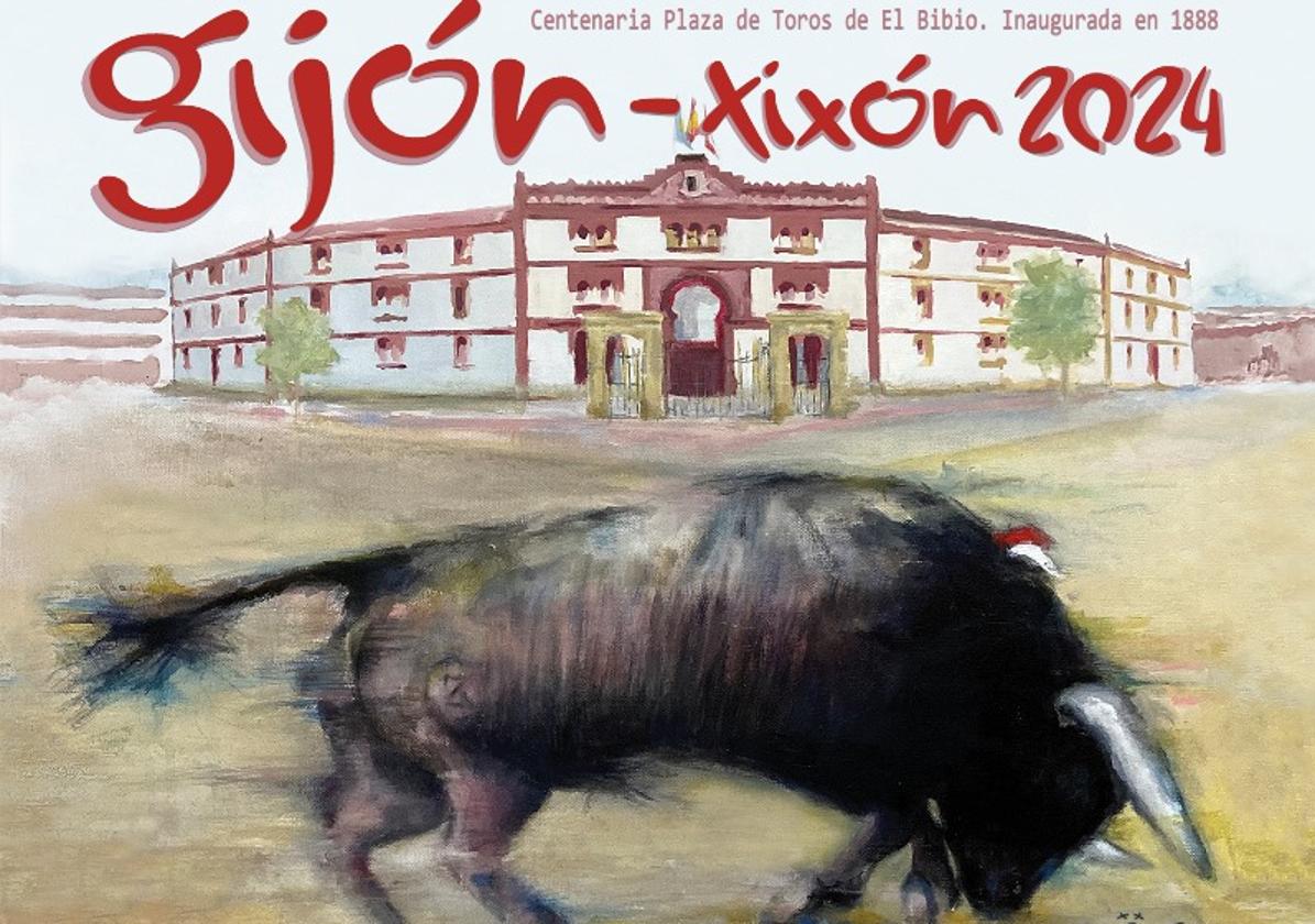 Este es el cartel para la Feria Taurina de Begoña en Gijón